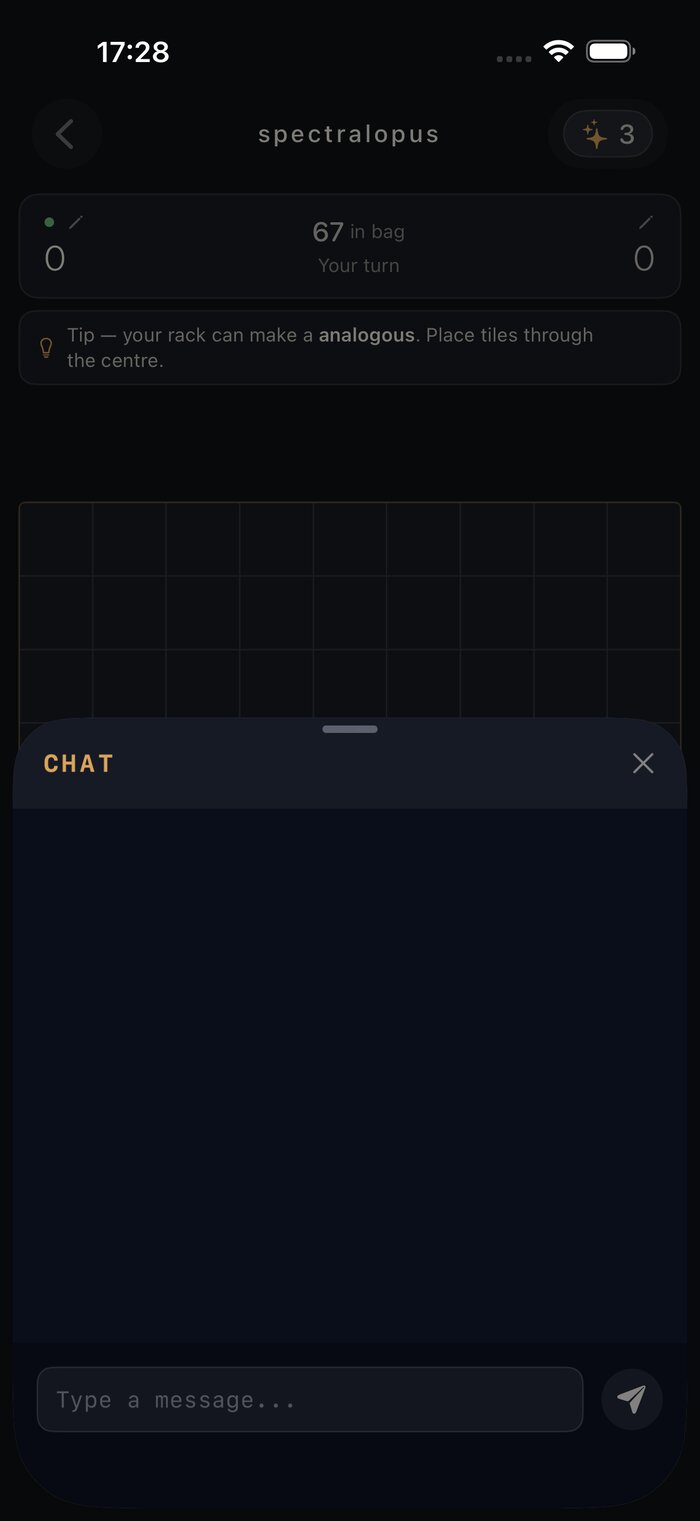 Spectralopus in-game chat with an online opponent